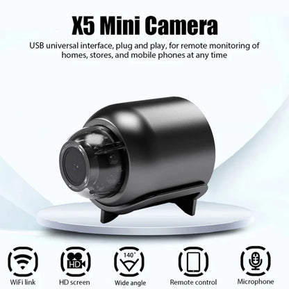 X5 Mini Camera HD 1080P Intelligent Home Security Video Recording APP Support Memory Card Mini IP Camera USB  Security X5 Cam